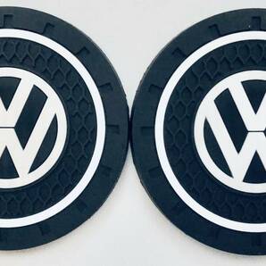 フォルクスワーゲン Volkswagen コースター 2個セット ドリンクホルダー 車内装アクセサリー 車カスタムの画像1