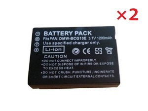 送料無料 2個セット DMW-BCG10 バッテリー 1200mAh DMC-ZX3/DMC-TZ30/DMC-TZ35/TZ20 互換品