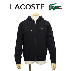 LACOSTE (ラコステ) SH101EL プレミアムコットン ジップスウェットパーカ LC290 031ブラック 4-M