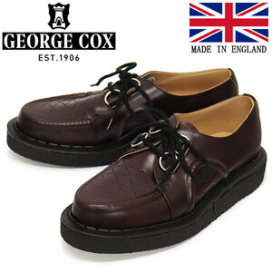 GEORGE COX (ジョージコックス) HAMILTON DACE IVC ラバーソール レザーシューズ 030 OXBLOOD UK6-約25.0cm