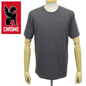 CHROME (クローム クロム) AP415 MERINO SS TEE-M'S メリノティー Tシャツ CHARCOAL CH218 S