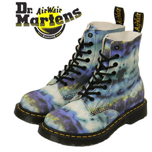 Dr.Martens (ドクターマーチン) WMS 27242400 CORE PRINT 1460 8ホール PASCAL パスカル レディースレザーブーツ BLUE SUMMER TIE DYE (TUM