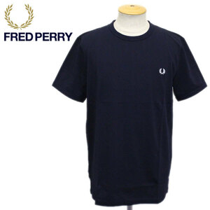 FRED PERRY (フレッドペリー) M3519 RINGER T-SHIRT リンガー Tシャツ FP326 608NAVY XS