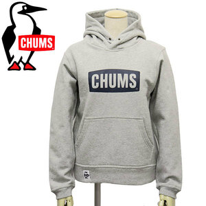 CHUMS (チャムス) CH10-1302 CHUMS Logo Pullover Parka レディース チャムスロゴプルオーバーパーカー CMS079 G050H.GrayxNavy L