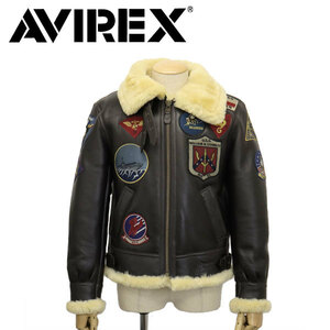 AVIREX (アヴィレックス) 6111040 B-3 TOP GUN トップガン レザージャケット 55BROWN 42