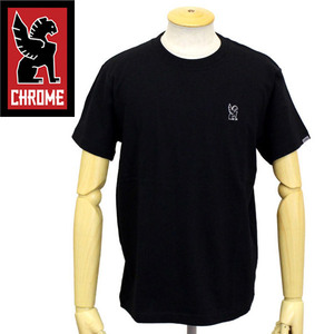 日本限定 CHROME (クローム クロム) JP-045 SYMBOL POINT TEE シンボル ポイント クルーネック Tシャツ(半袖) CH124 BLACK-M