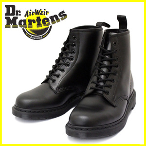 ☆BLACK☆UK5サイズ ドクターマーチン Dr.Martens 8ホール オールブラック 1460 メンズ ブーツ レディース ブランド 本革 MONO 8E