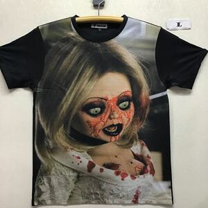 新品 チャッキーの花嫁 ティファニー 鮮血 Tシャツ Lサイズ 管3512 チャイルドプレイ