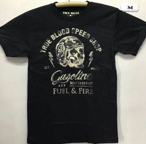 新品 バイク バイカー Tシャツ Mサイズ FUEL & FIRE スカル　オートバイ