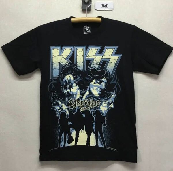 新品 KISS Ｔシャツ Mサイズ 管2993 キッス　ロックバンドTシャツ