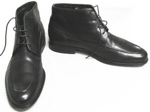 バリー BALLY ＊ ショートレザー ブーツ EU7.5 美品 （ チャッカブーツ 本革 シューズ 靴 BALLY Men's Short Boots EU7.5 
