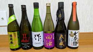 日本酒　７２０ｍｌ　6本セット　1円～売り切り