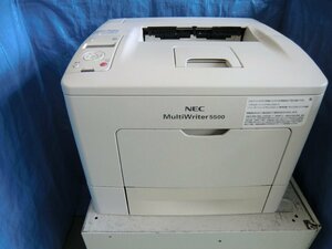 * used laser printer [NEC MultiWriter5500] remainder amount unknown toner / drum automatic both sides printing correspondence seal character sheets number 73,052*