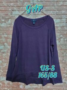 GAP ギャップ 長袖Tシャツ パープル US-S