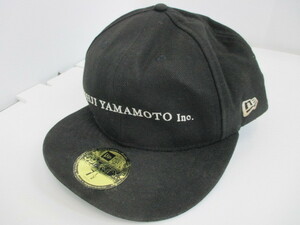 11187RTZ9◎Yohji Yamamoto × NEW ERA キャップ サイズ7 1/2(59.6cm) ブラック ヨウジ ヤマモト × ニューエラ 帽子◎中古