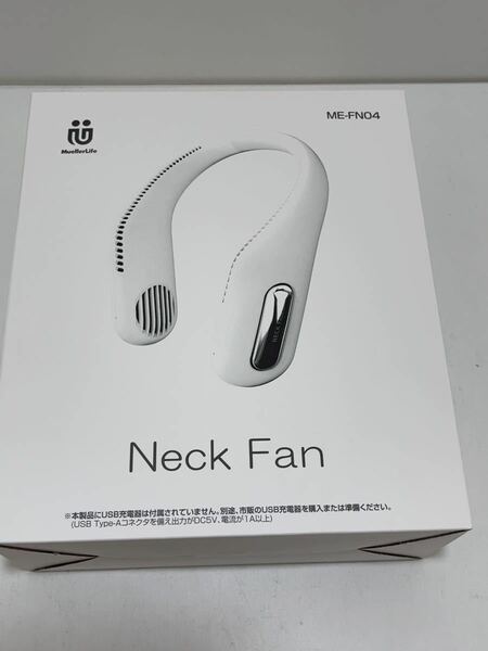 新品未開封 首かけ扇風機 Neck Fan ME-FN04 風量3段階 ネッククーラー USB充電式 扇風機 2個セット