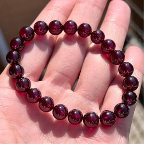 ハイクオリティ ロードライトガーネットブレスレット 5