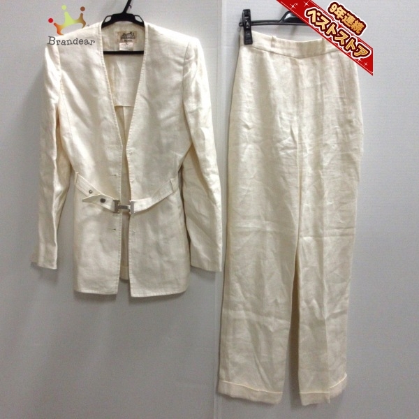極美品 Vintage エルメス HERMES スーツ セットアップ ジャケット