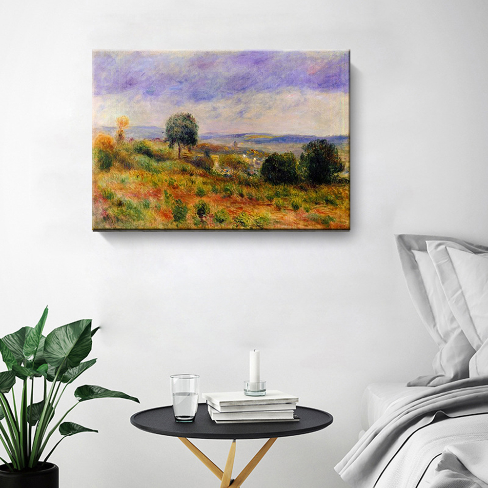 ファブリックパネル 絵画 インテリア ファブリック 絵 ｢Landscape, Vuvers-sur-Oise｣ 35×50cm 壁掛け アートパネル 送料無料, 美術品, 絵画, その他