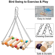 鳥 おもちゃ 小鳥 インコ オウム おもちゃ 8点セット 吊り橋 お得 プレゼント 送料無料_画像5