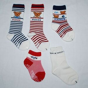  partition nz* Petit Junko 12/15cmfkske knee-high socks 2* crew socks 3 socks 5 pairs set cotton .