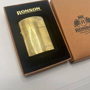 真鍮製 RONSON KARUIZAWA ロゴ入 ライター