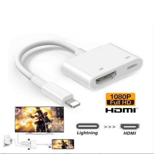 iPhone HDMI 変換アダプタ高解像度 lightning HDMI変換ケーブルlightning HDMI変換ケーブル