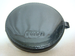  superior article Furla FURLA enamel hand mirror black color 