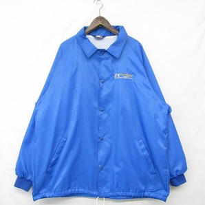 USA製 ビッグサイズ XL ASW JACKETS ナイロン コーチ ジャケット ライトウェイト ブルゾン VCDD 刺繍 ブルー 古着 ビンテージ 2S1057の画像1