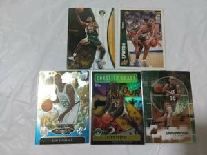 ゲイリー・ペイトン Gary Payton 02-03 Topps Coast to Coast #CC12 00-01 Topps Finest #52 他 5枚 NBA Boston Celtics セルティックス