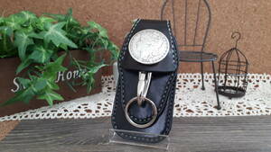  including carriage ) belt loop key holder B* Tochigi cow cow leather black *M Liberty / hand made leather 