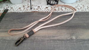  including carriage ) cow leather neck strap * natural D*aminas/ hand made leather 