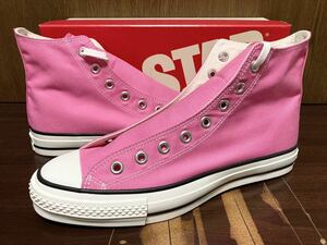 21年製 CONVERSE ALLSTAR J HI CANVAS AS コンバース オールスター MADE.IN.JAPAN 日本製 キャンバス PINK ピンク 27.0cm