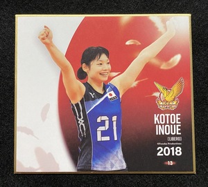 * trailing mini square fancy cardboard 13 Inoue koto . phoenix NIPPON 2018 volleyball 