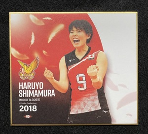 ☆トレーディングmini色紙 05 島村春世 火の鳥NIPPON 2018 バレーボール