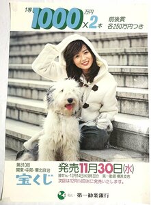 ▼ポスター 堀智子 第810回関東・中部・東北自治宝くじ 日本勧業銀行