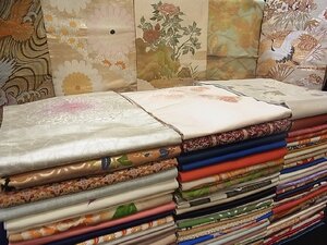 花美人■名古屋帯 まとめて 100点 鷹 鶴 花柄 金銀糸 着用可能多数 4k260