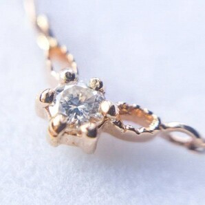 《SALE中》ダイヤネックレス K18PG