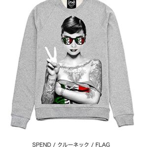 ★ユニセックス★【新品・53%OFF・定価¥27,500】SPEND/スペンド / クルーネック / FLAG/メンズ/レディース