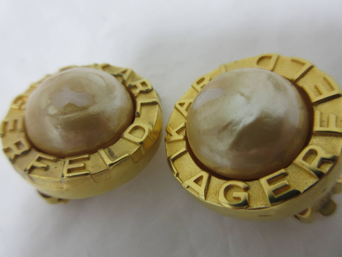 ヤフオク! -「カールラガーフェルド イヤリング」(アクセサリー、時計