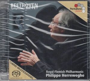 [SACD/Pentatone]ベートーヴェン:交響曲第4番変ロ長調Op.60&交響曲第7番イ長調Op.92/P.ヘレヴェッヘ&王立フランダースPO 2004.11
