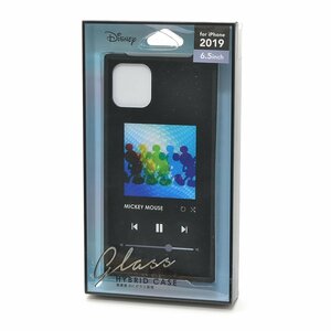 ▽402101 未開封品 PGA ミッキーマウス iPhone 11 Pro Max 用 ガラスハイブリッドケース PG-DGT19C01MKY クリックポスト198円