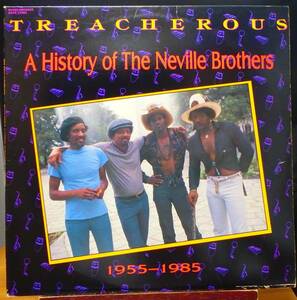 【DS473】THE NEVILLE BROTHERS 「Treacherous : A History Of ～(1955-1985)」(2LP), 86 US Original/Comp. ★ソウル