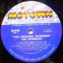 【DS495】THE SPINNERS 「The Original Spinners」, 67 US mono Original　★R&B/ソウル_画像5