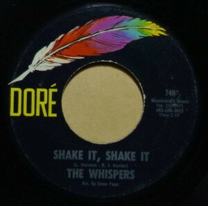 Soul◆US後発盤◆スウィートソウル◆The Whispers - As I Sit Here / Shake It, Shake It◆7inch/7インチ/試聴/超音波洗浄