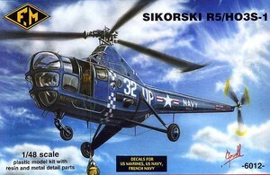 ●蔵出し！　30% OFF　フォンドリーミニアチュール　M6012　1/48 シコルスキー R5/HO3S-1 ヘリコプター