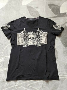 スカル柄　半袖Tシャツ 