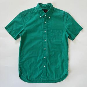 BEAMS PLUS ビームス カラー ブロード ボタンダウンシャツ グリーン XS