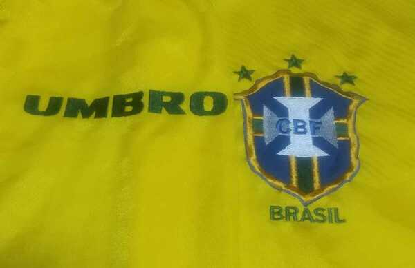 値下交渉 1994年 W杯優勝 ブラジル代表 UMBRO MADE IN ENGLAND 検)94 WORLD CUP ROMARIO RONALDO ワールドカップ ロマーリオ ロナウド Y2K