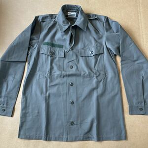 デッド　80s オランダ軍 KL ミリタリー ファティーグシャツ　表記47-49 ミリタリーシャツ vintage ワークシャツ